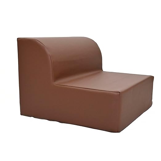 Children's Factory Library Lounger, Flexible Seating Classroom Furniture, Comfy Kids Chairs, Walnut, Single Lounger